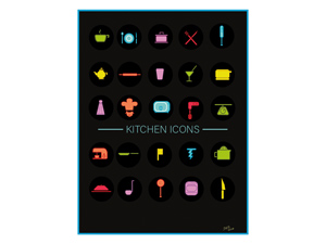 Kitchen Icons Vector Set