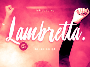 Lambretta Font – Brush Typeface