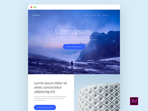 Adobe XD Website Template