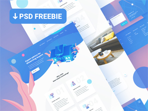 Landing Page Template For Real Estate Consultant PSD