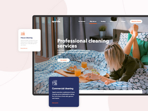 Website Landing Page Template Cleaning Services
