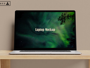 Laptop Mockup – Free PSD