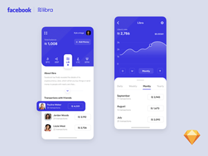 Libra Facebook Currency App Concept