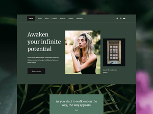 Lifestyle Coaching Website Template – Zala