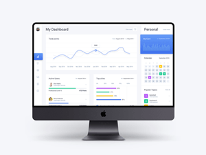 Light Dashboard Web App Template – Sketch Resource