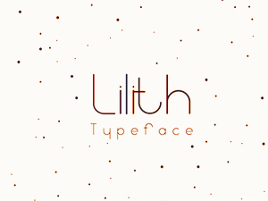 Lilith Font – Thin Typeface