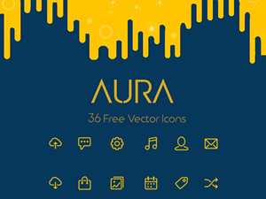 Aura – 36 Line Icons