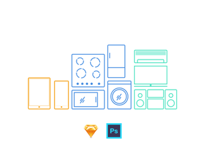 Line Icons Set – Sketch Freebie