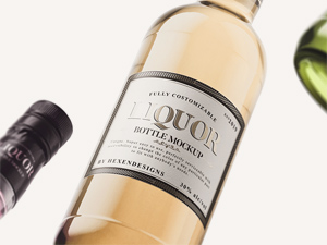 Liquor Bottle Mockup by Rami Kelazle