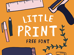 Little Print Font