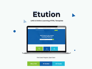 LMS & Online Learning Template – PSD Freebie