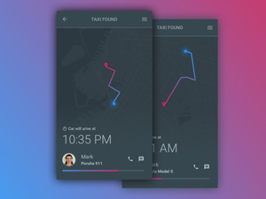 Location Tracker Screens – Sketch Freebie