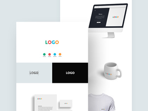 Logo Design Presentation Mockup – Free PSD