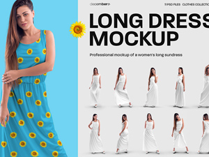 Long Dress Mockup PSD