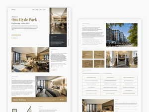 Luxury Real Estate Listing Website Template