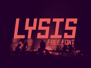 Lysis – Geometric Angled Font