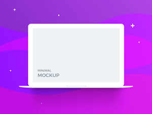 MacBook Minimal Mockup made in Sketch