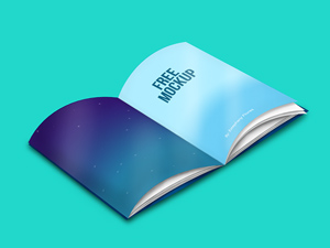 Magazine and Book Mockup: Free PSD