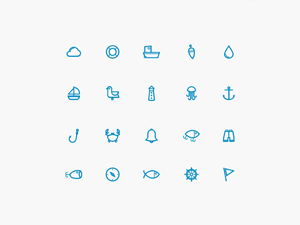 Marine Icon Set – Sketch Freebie