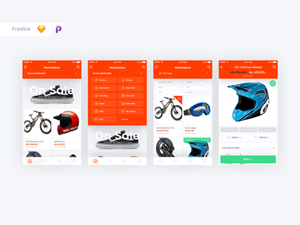 Marketplace UI – Sketch & Principle