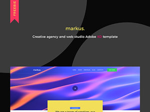 Adobe XD Creative Agency Template – Markus