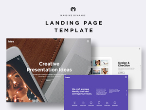 Massive Live Website Builder Landing Page Elements – Free PSD