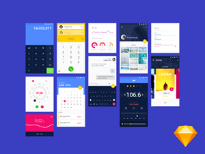 Free Material UI Kit for Sketch