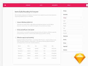 Material UI Kit Free Sample