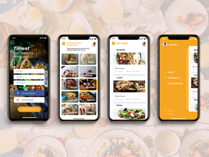 Meal Planner Concept App made in Sketch
