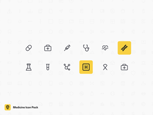 Medicine Icons Pack – Sketch Freebie