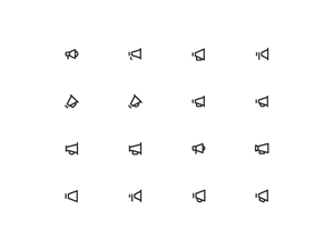 Megaphone Icons