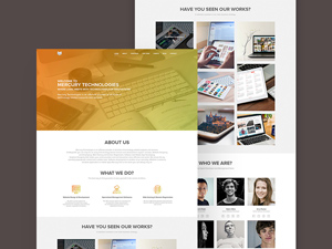 Mercury – Single Page Web Template