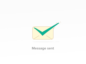 Message Has Been Sent : Free PSD