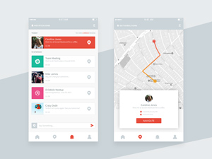 Messages & Location Tracking – Free PSD