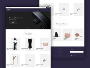 Mi Shop Ecommerce Template – Free PSD