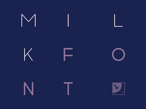 Milk Typeface – Half Gallon Font