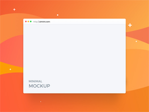 Minimal Browser Mockup: Free PSD
