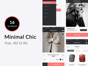 Minimal Chic – Free UI Kit