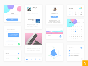 Minimal UI Kit – Sketch Freebie