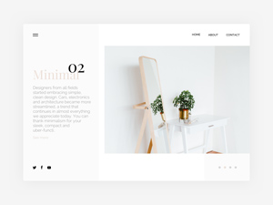 Minimal Website Concept by Yann