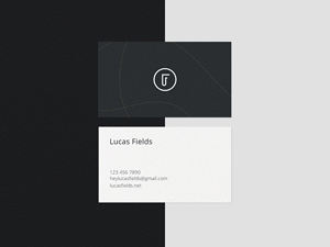 Minimalist Business Card Mockup Bundle PSD
