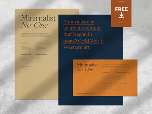 Minimalistic Branding Mockup – Free PSD