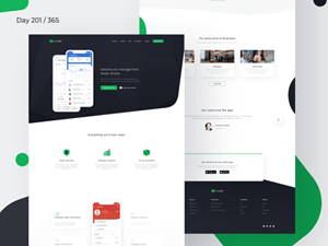 Mobile App Landing Page by Kishore