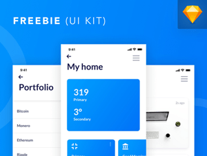 Mobile App UI Kit made in Sketch