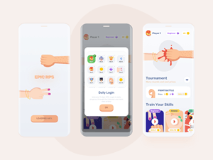 Rock Paper Scissors Mobile Game UI Kit