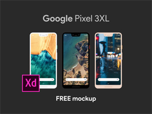 Google Pixel 3 XL Mockup Adobe XD