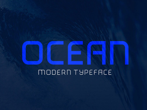 Ocean Font | Modern Typeface