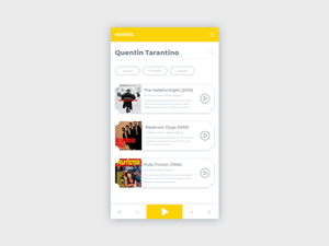 Movie Search UI: Free PSD