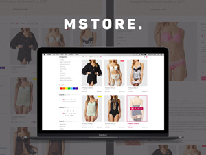 Mstore Ecommerce Templates – PSD Freebie