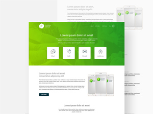 Multipurpose Website Template PSD